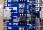   Li-Ion-Li-Po akku töltő modul, micro USB TC4056A PowerBank áramkör
