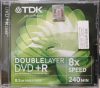 TDK 8x 8,5GB DVD+R írható DVD lemez - DoubleLayer DVD+R 8x Speed 240 min TDK 8x 8,5GB DVD+R írható DVD lemez - DoubleLayer DVD+R 8x Speed 240 min