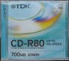 TDK CD-R80 52x 80 min 700MB - 80 perces írható CD lemez TDK CD-R80 52x 80 min 700MB - 80 perces írható CD lemez