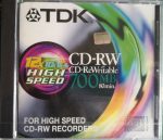   TDK CD-RW 80 min 700MB 12x - 80 perces újraírható CD lemez