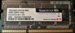   TeamGroup 4GB DDR3 sodimm 1333MHz (PC3-10600) laptop memoria modul TED34G1333C9-SBK PC3 1.5 V Team Group TEAMGROUP-SD3-1333