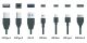 USB 2.0 kábel - több típus - többféle méretben
