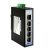 UOTEK UT-60-DSA8T Industrial Switch DC12V-24V-48V -40℃～+85℃ 8 portos 10/100Mbit-s ipari switch MTBF>300,000 hours