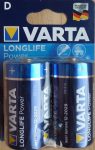 VARTA LONGLIFE Power alkáli góliát elem 1,5V D 2 db ALKALINE LR20 Mono 4920 MN1300