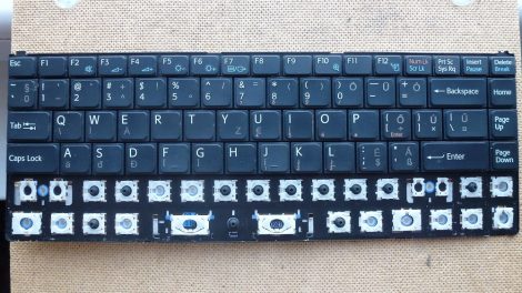 SONY VGN-N230E laptop billentyűzet gombonként fekete magyar - keyboard keys black hungarian