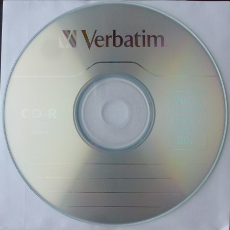 Verbatim CD-R 52x lemez - papírtokban