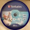 Verbatim CD-R írható CD lemez 25db. csőben 52x 700 MB 80 perc nyomtatható