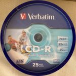   Verbatim CD-R írható CD lemez 25db. csőben 52x 700 MB 80 perc nyomtatható