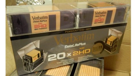 Verbatim DataLifePlus MF-2HD Teflon Protected 1,44MB floppy lemez műanyag dobozban 20 db bontatlan