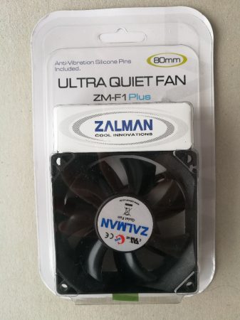 Zalman 8x8cm ZM-F1 Plus 12V ultra csendes ház hűtő - Ultra Quiet Fan