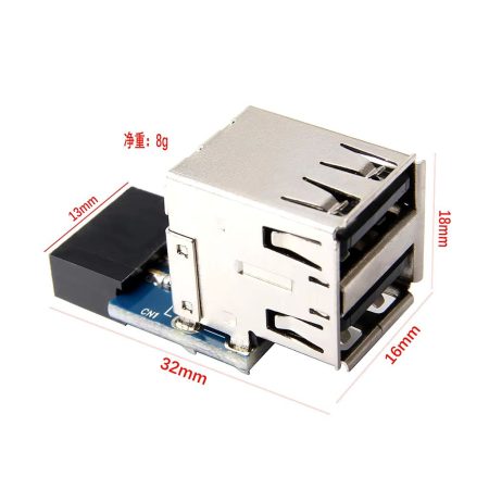 Alaplap USB port aljzat A és B változat