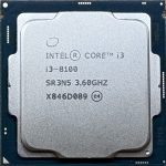 Intel Core i3-8100, 3.60GHz LGA1151 cpu SR3N5 cpu processzor