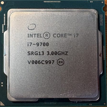 Intel Core i7-9700, 3.00GHz LGA1151 cpu SRG13 cpu processzor